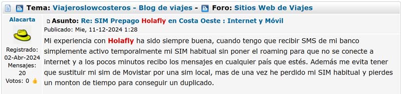 Holafly opiniones LosViajeros