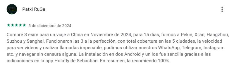 Holafly Opiniones Google Play