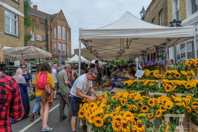 Mercadillo flores columbia road
