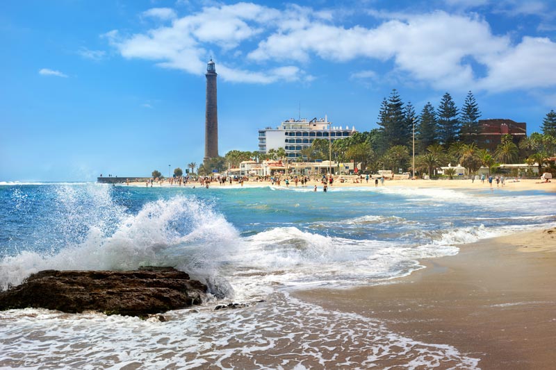 Playa de Maspalomas en Gran Canaria