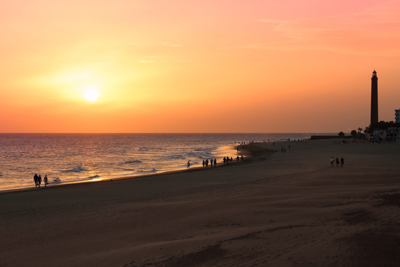 Playa de Meloneras en Gran Canaria