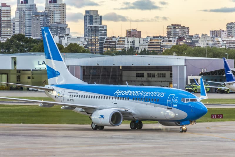 Aerolíneas Argentinas en el aeropuerto de Buenos Aires