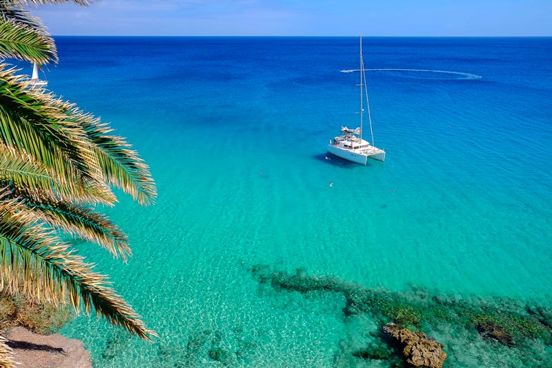 Aguas Cristalinas en la isla de Fuerteventura