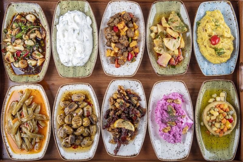 Aperitivos en los restaurantes de Estambul