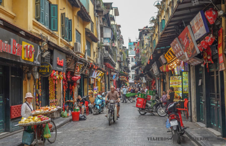 Barrio Antiguo en Hanoi