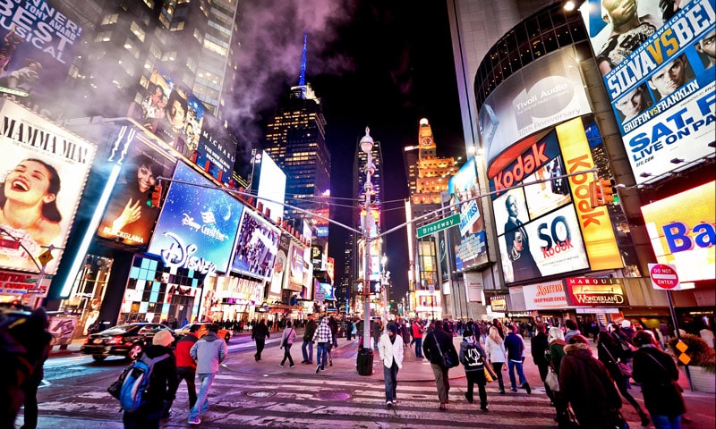 Times Square barrios Nueva York