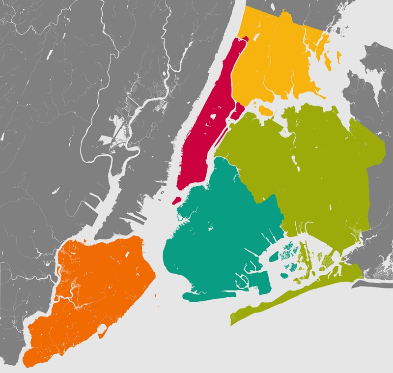 distritos de Nueva York