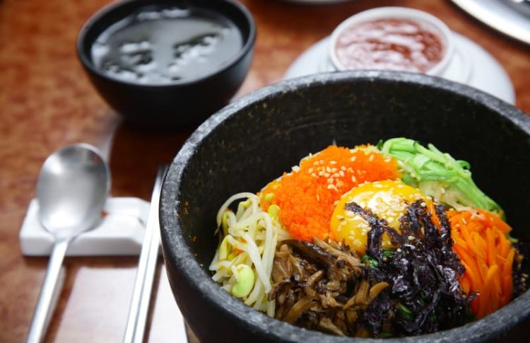 Bibimbap en los restaurantes donde comer en Jeonju