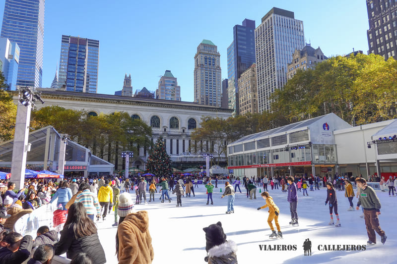 bryant park en navidad