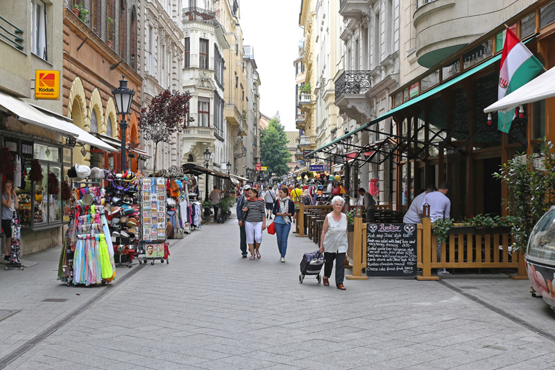 Váci Útca, ruta Budapest 4 días