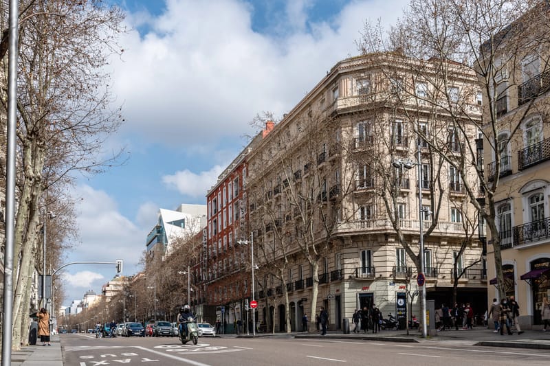 Calle Serrano en Madrid