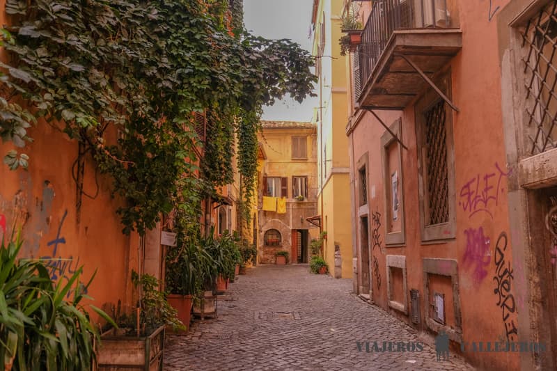 Calles del Trastevere en el Roma en cinco días
