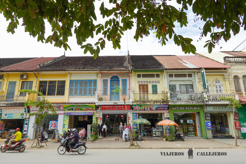 casas coloniales de Battambang