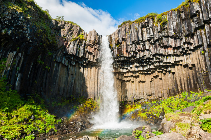 Svartifoss cascadas bonitas Islandia