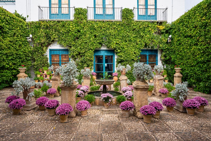 Uno de los patios del Palacio de Viana