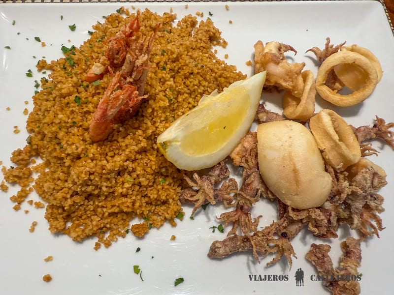 Cous Cous con pescado en los restaurantes donde comer en Trapani