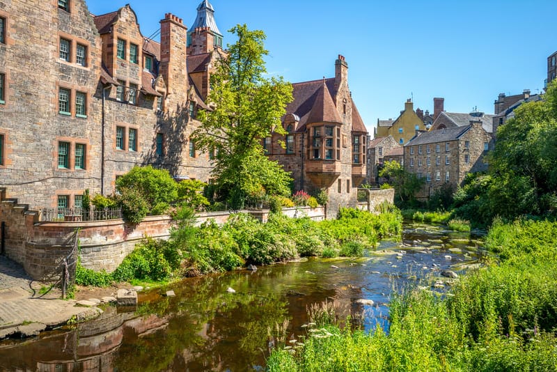 Dean Village en la guía de Edimburgo
