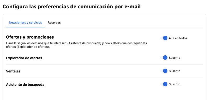 Las newsletters son buena herramienta para conseguir ofertas en Booking