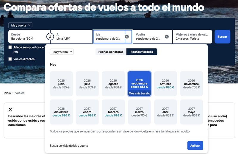Búsqueda de promociones