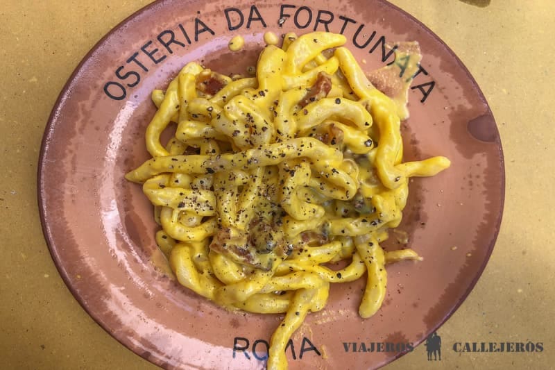 Osteria Da Fortunata restaurante donde comer en Roma