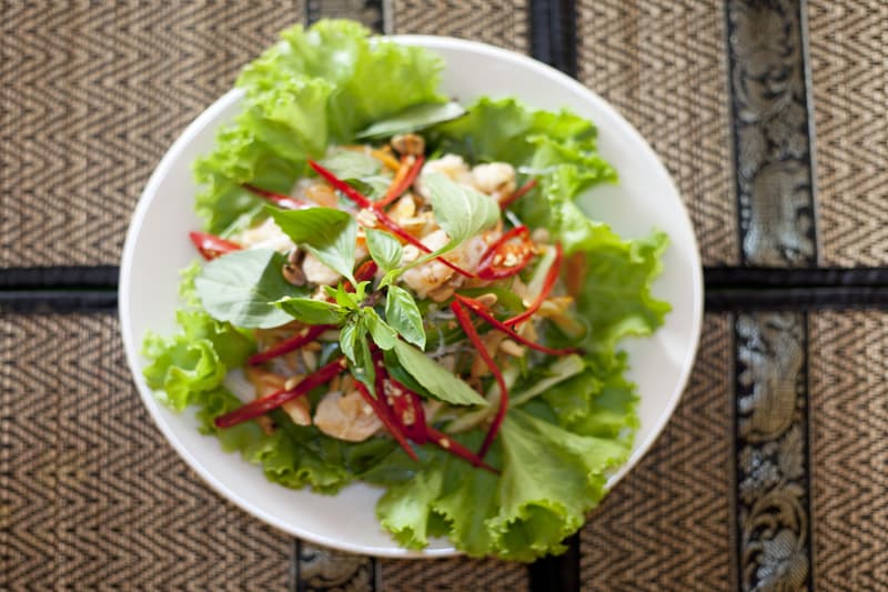 Ensalada donde comer en Koh Rong Sanloem