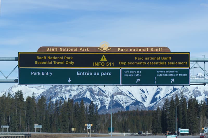 Entrada Parque Nacional Banff