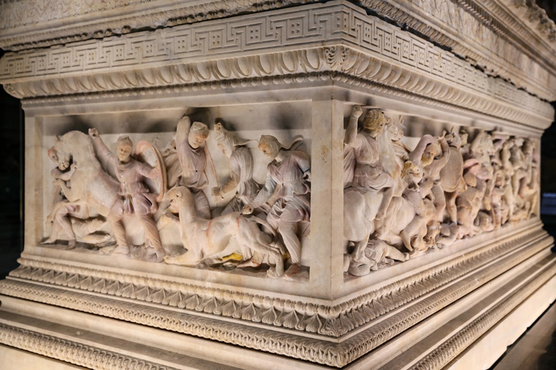 Sarcófago de Alejandro Magno en el Museo Arqueológico de Estambul