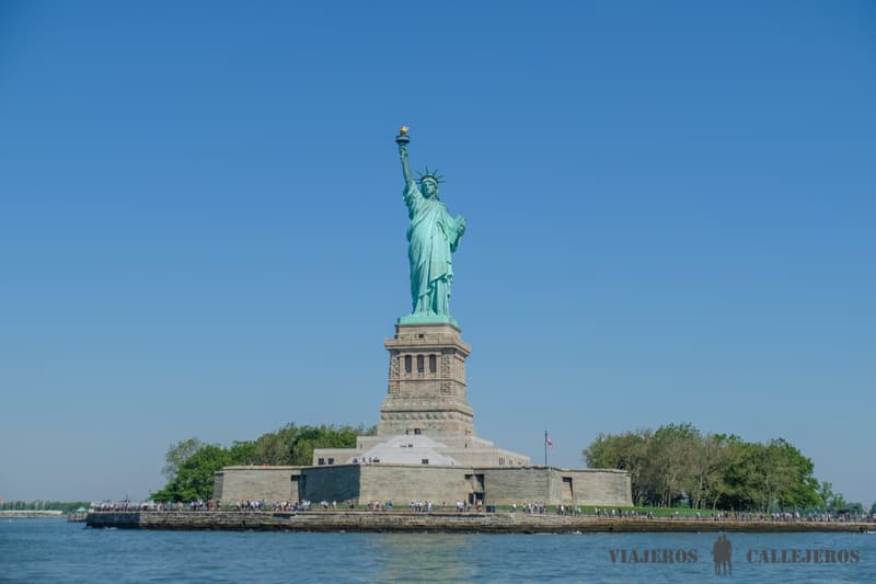 Estatua de la Libertad en la guía de Nueva York