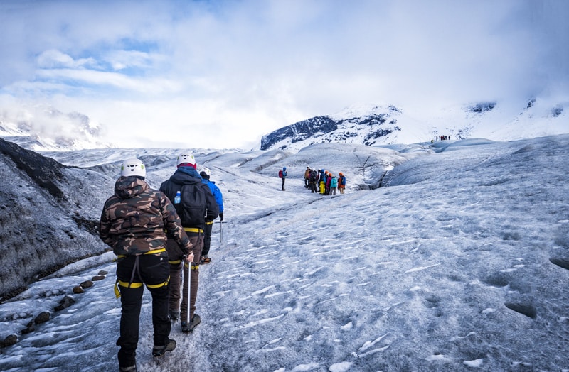 tours en Islandia trekking glaciar