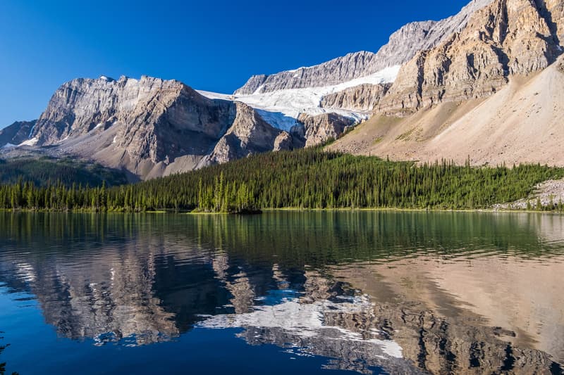 Glaciar Crowfoot, uno de los lugares que ver en el Parque Nacional de Banff