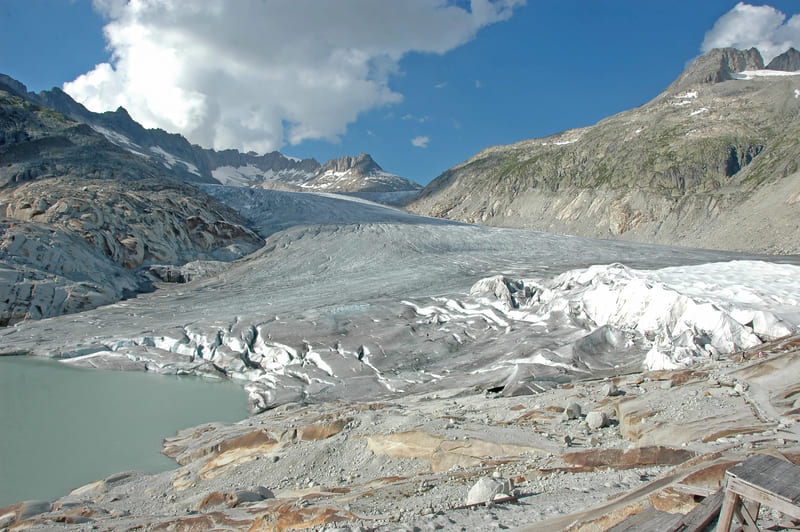 Glaciar del Ródano suiza