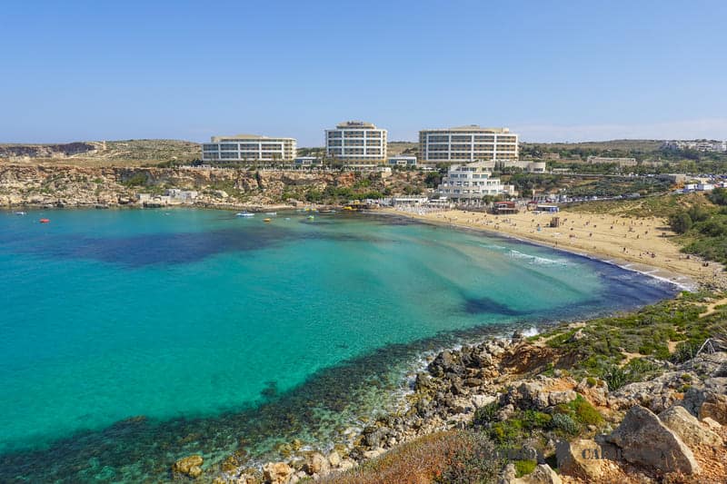 golden bay mejores playas de malta