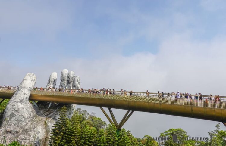 Golden Bridge en Ba Na Hills en Vietnam