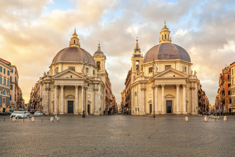 Iglesia de Santa MarĆa del Pópolo en los free tours en Roma