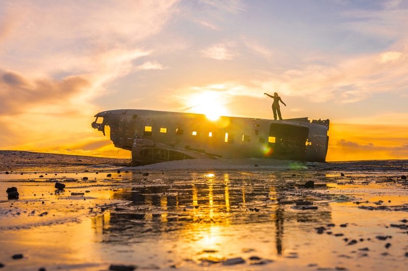 Avión abandonado de Sólheimasandur Islandia en 5 días
