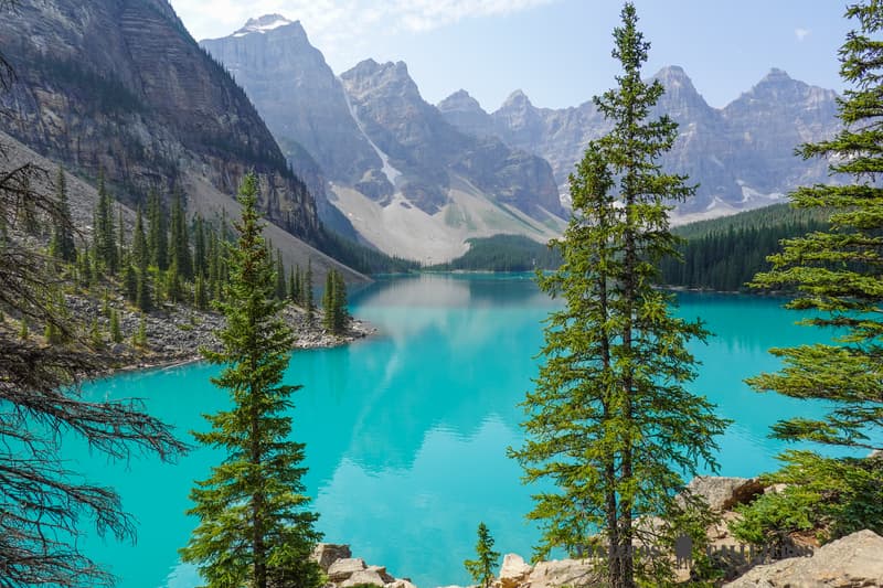 Lago Moraine en los consejos para viajar a Canadá