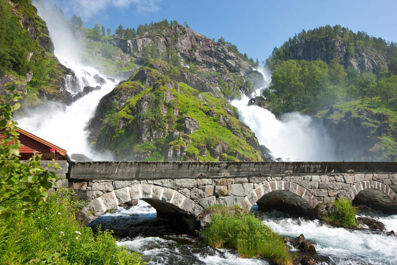 Latefossen en la ruta por Noruega en 10 días