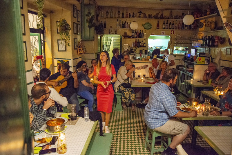 Espectáculo de fado en Lisboa