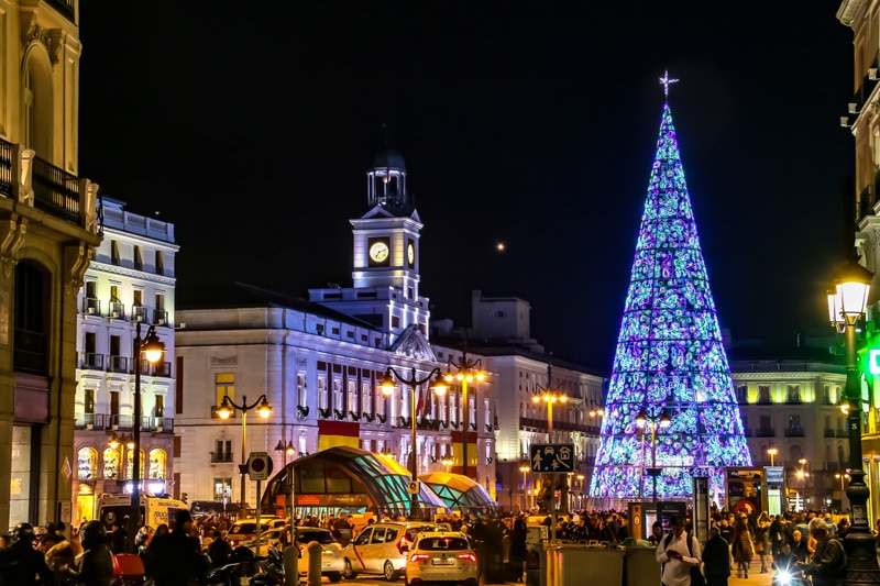 Puerta del Sol en Navidad (Madrid)