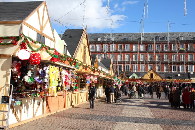 Mercado navideƱo Madrid Plaza Mayor