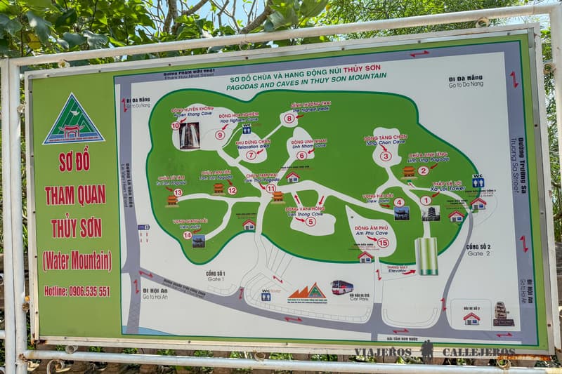 Mapa de la Montaña de Mármol