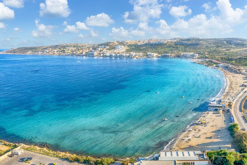 mellieha mejores playas malta