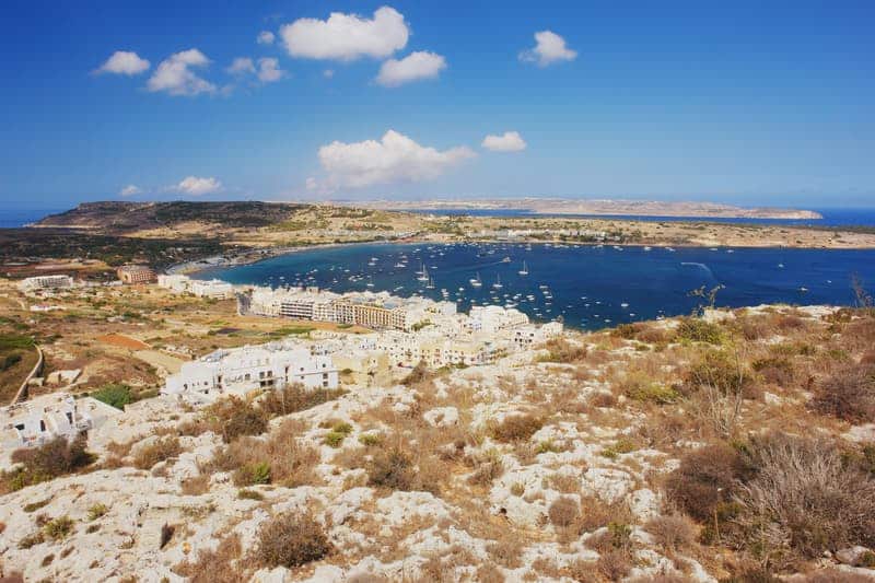Mellieha, otra de las zonas donde alojarse en Malta