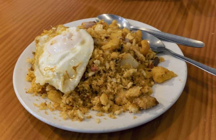 Migas en los restaurantes de Hervás