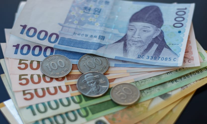 Moneda para viajar a Corea del Sur