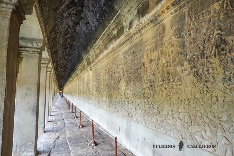 Muro bajorrelieves de Angkor Wat