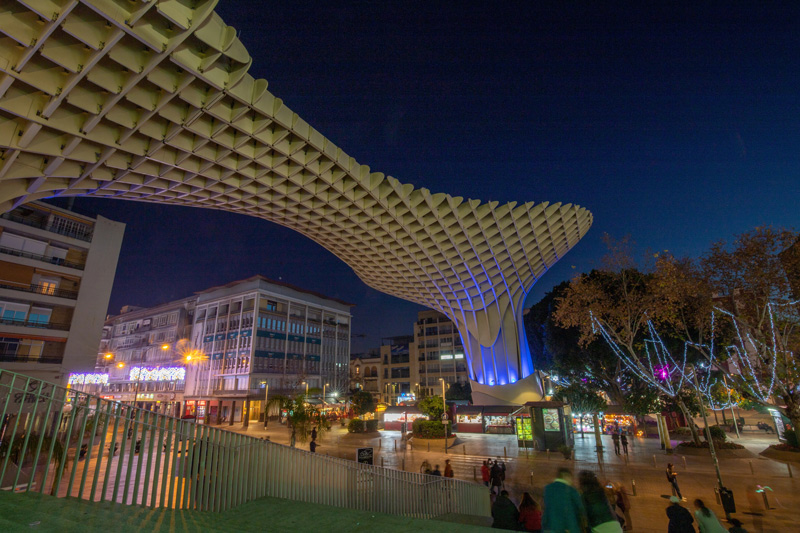 Setas de Sevilla en Navidad