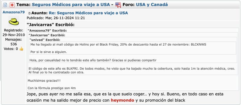 Descuento promoción