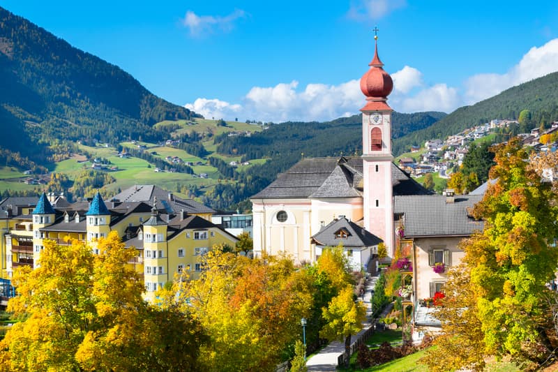 Ortisei, otro de los pueblos donde alojarse en los Dolomitas