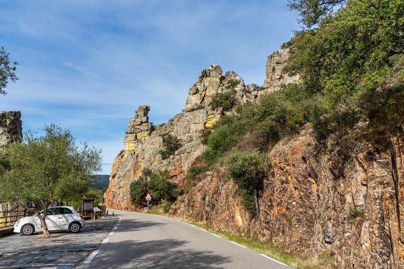 Parking en el Salto del Gitano al visitar el Parque Nacional de Monfragüe
